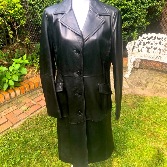 Manuel Ritz Jackets & Blazers - Black Lamb leather coat.